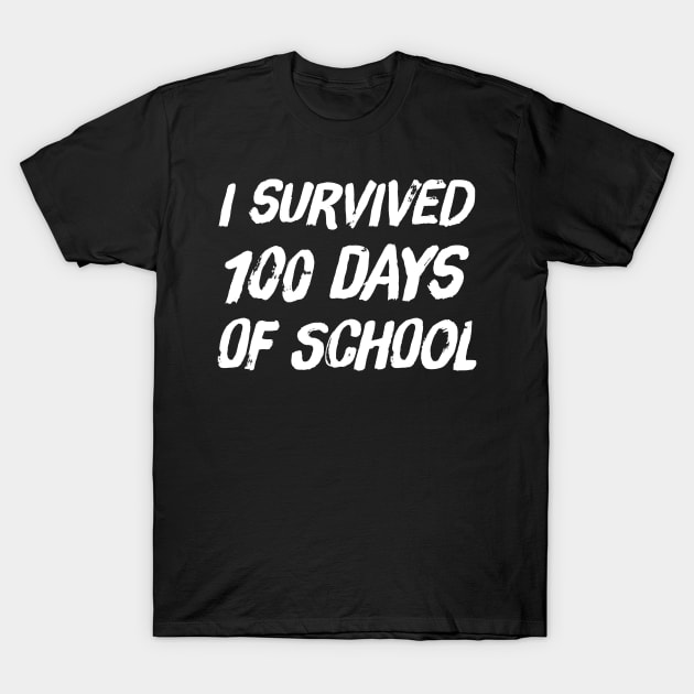 I survived 100 days of school T-Shirt by captainmood